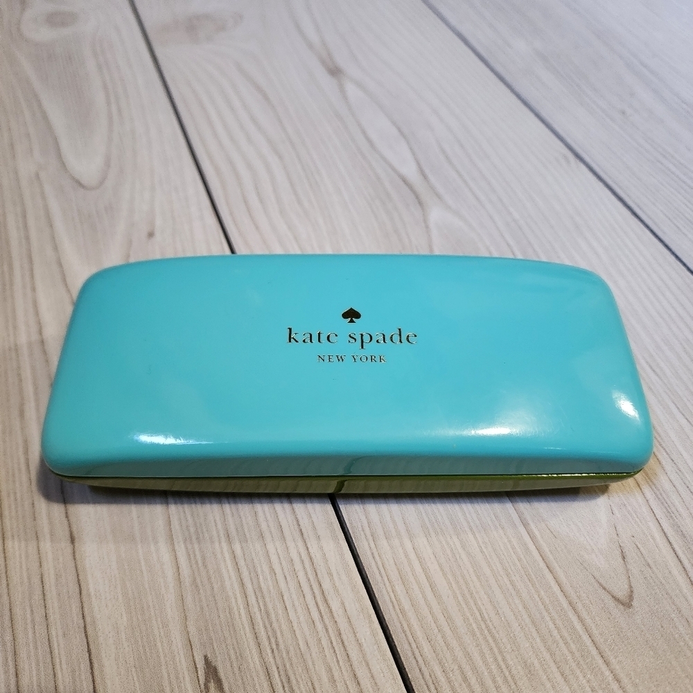 Kate Spade Turquoise Blue and Green Eyeglass Hard Case